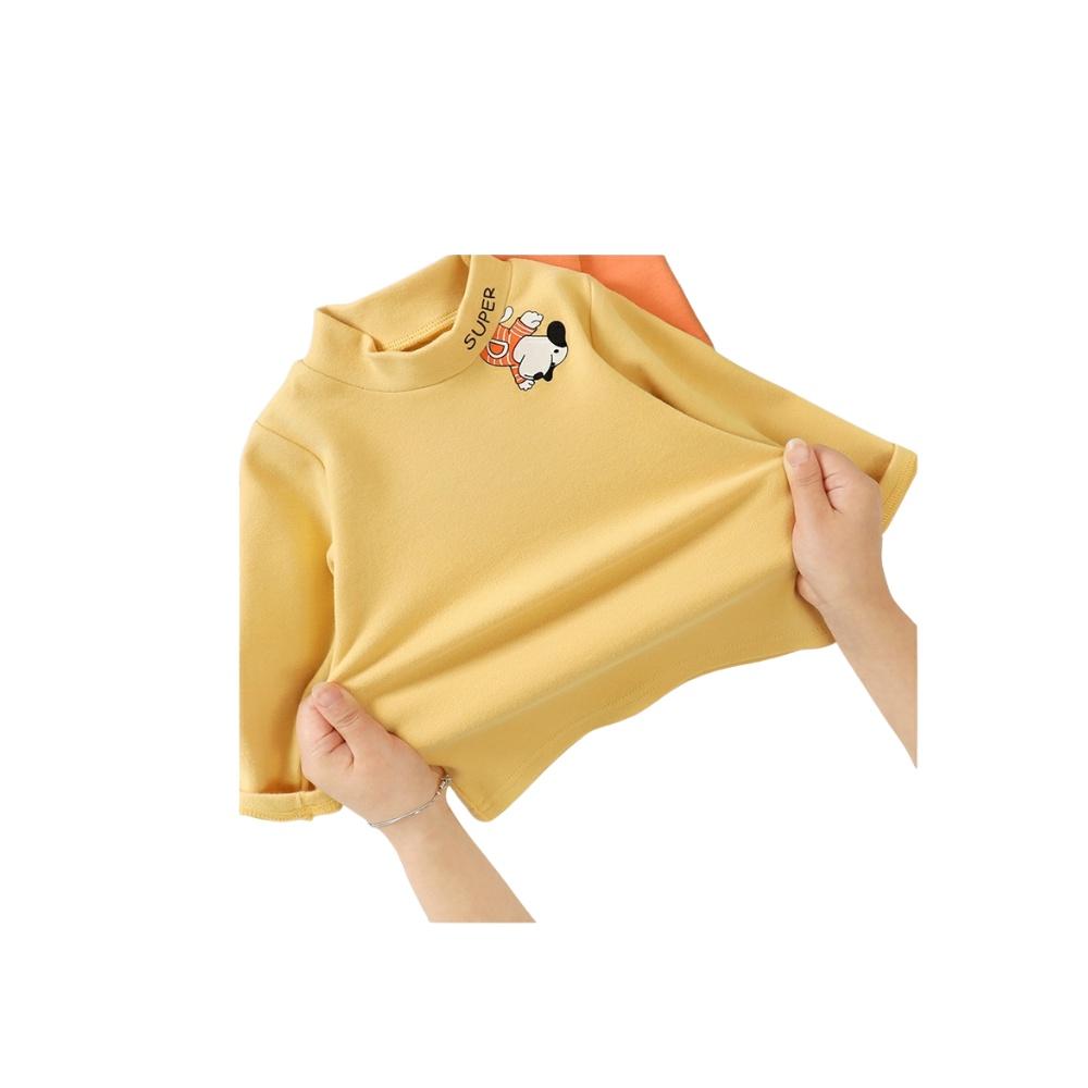 Áo cổ lọ cotton len cho bé FUHA, áo cổ tròn thu đông 2022 họa tiết động vật bé từ 7kg đến 20kg