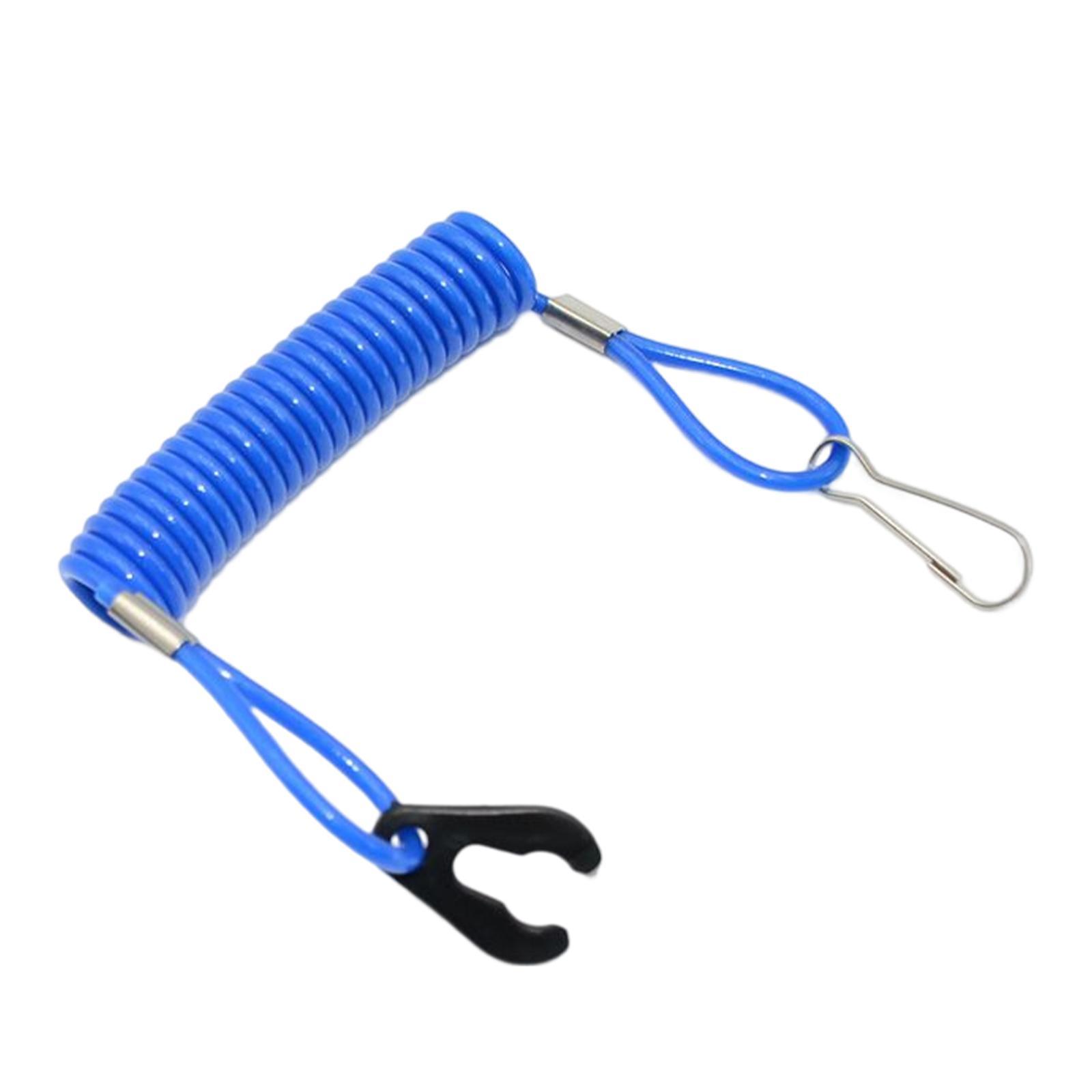 Boat Engine Motor Kill Stop Clip Hook blue