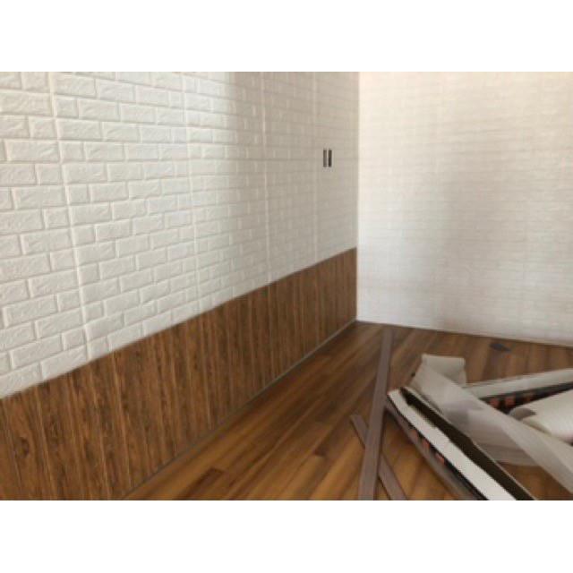 Xốp dán tường trang trí nhà cửa giả gạch 3d khổ lớn 70x77cm decor phòng ngủ