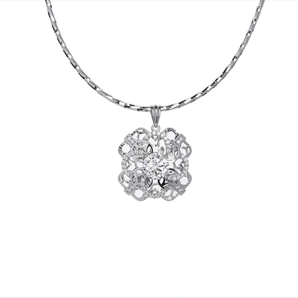 Mặt Dây Chuyền Nữ Bạc 925 Danny Jewelry Xi Bạch Kim DI4GZ014