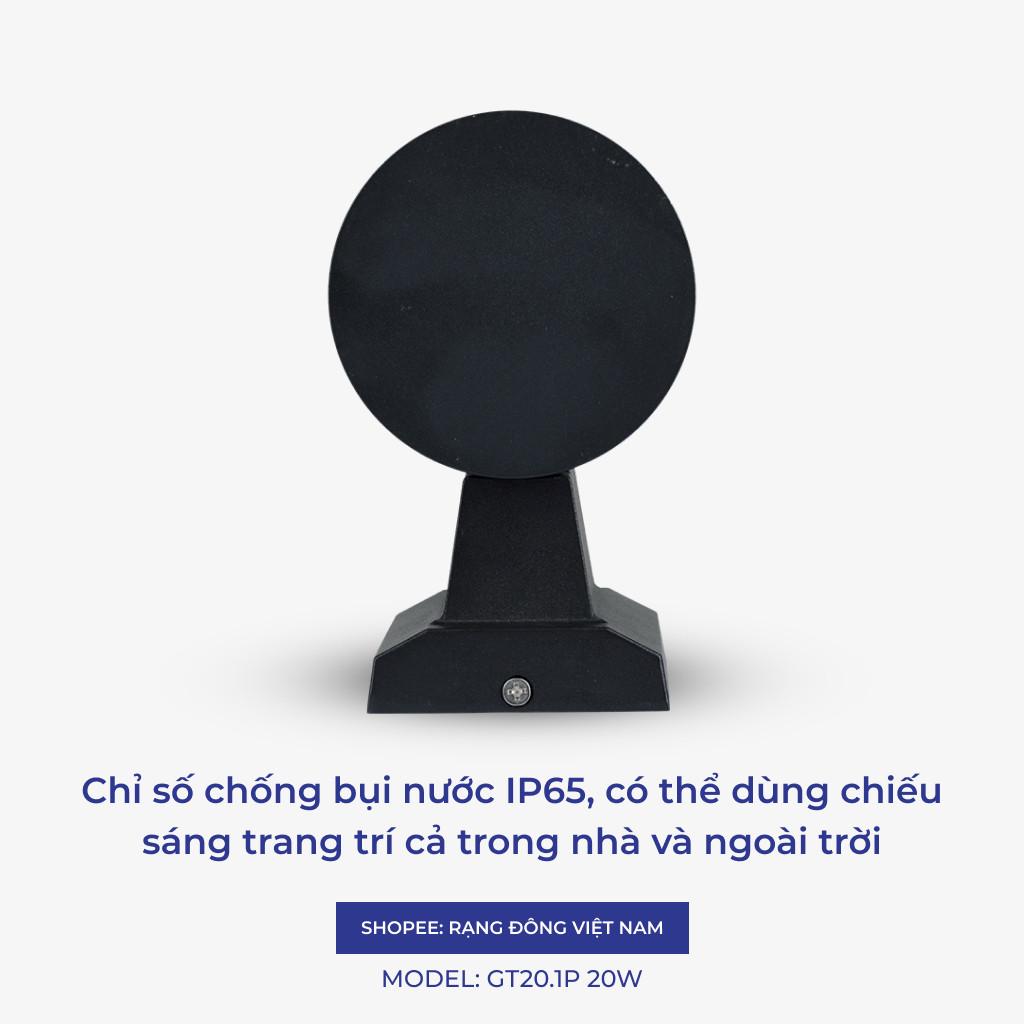 Đèn Hắt Tường Chống Nước Rạng Đông Treo Cầu Thang Ngoài Trời Gắn Tường Trang Trí 20w 30w IP65  Model GT20 - 30w (hắt 2 chiều)