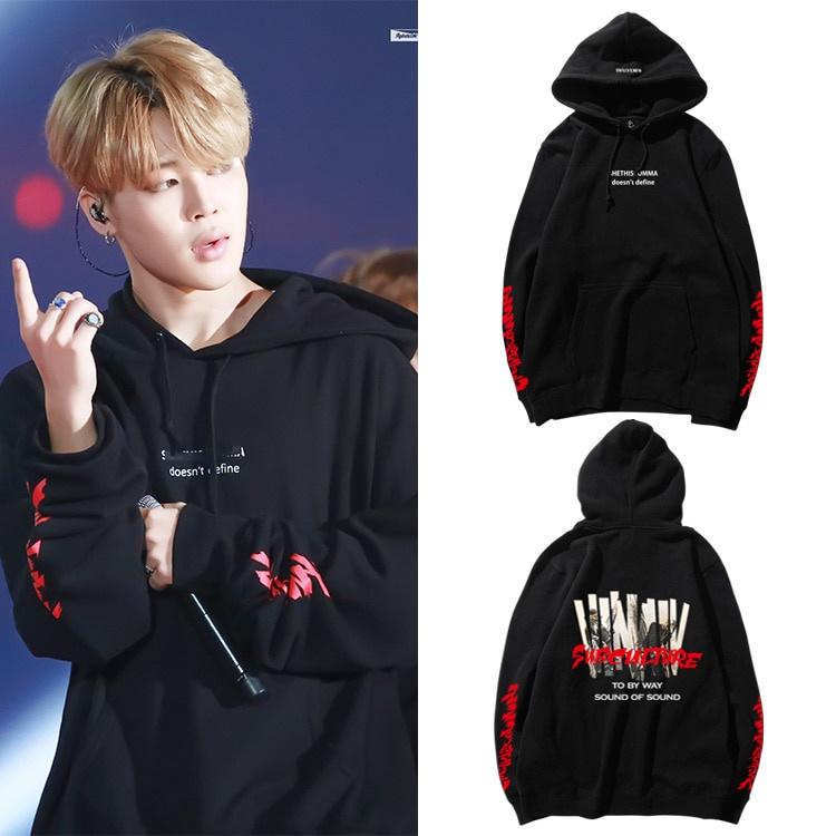 Áo hoodies JIMIN BTS Hip Hop có Mũ Trùm Đầu Cao Cấp