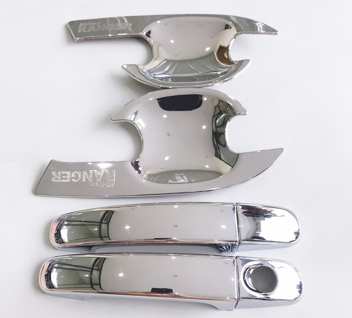 Tay Nắm, Hõm Cửa Xe FORD RANGER Mạ Crom 8 Chi Tiết