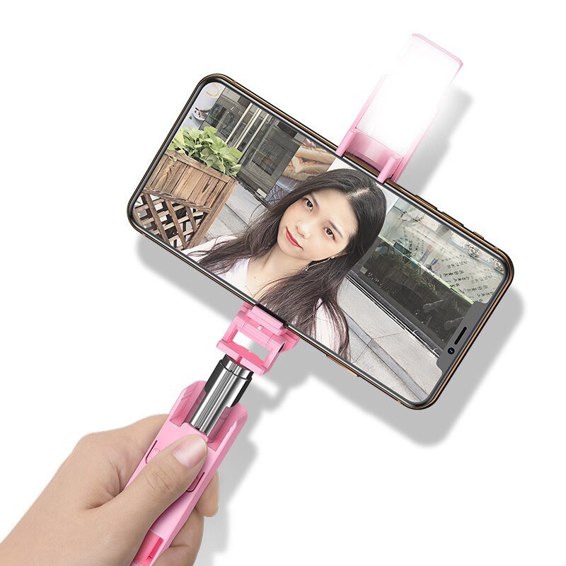 Gậy chụp tự sướng không dây kèm đèn LED chiếu sáng M2 Mini Selfie Stick (Màu giao ngẫu nhiên)- Hàng chính hãng