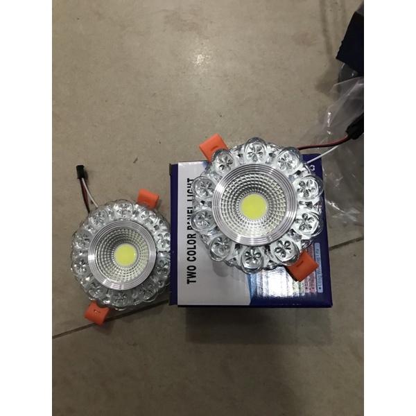 Âm trần viền màu cob 3w+3w