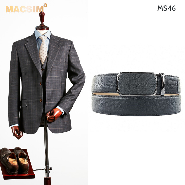 Thắt lưng nam da thật cao cấp nhãn hiệu Macsim MS46