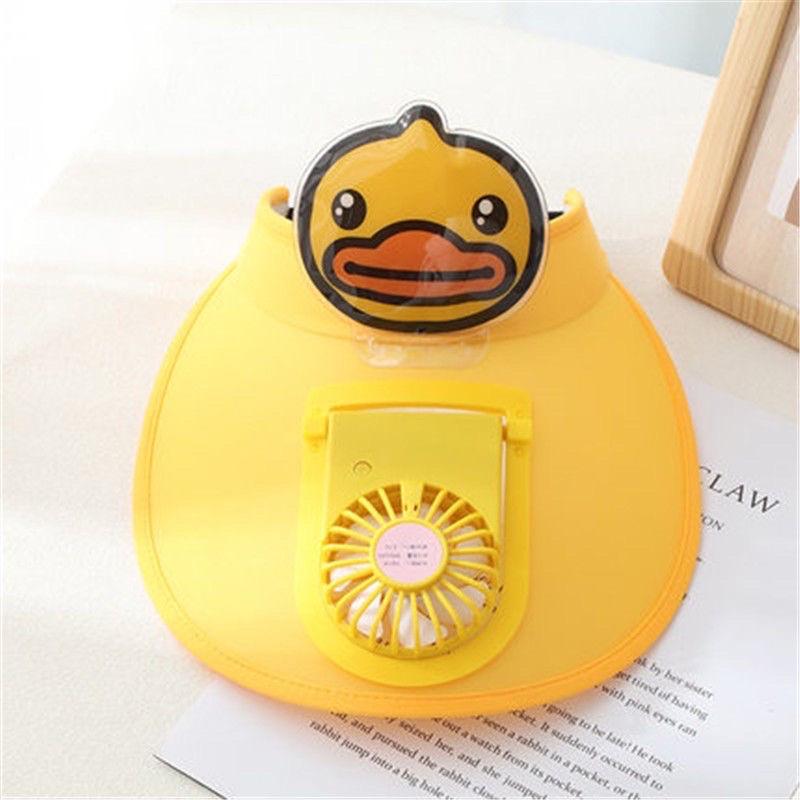 Mũ Chống Nắng Hở Chóp Tích Hợp Quạt Sạc usb Mẫu Mới 2022 mũ có quạt cho bé ,nón có quạt cho bé.
