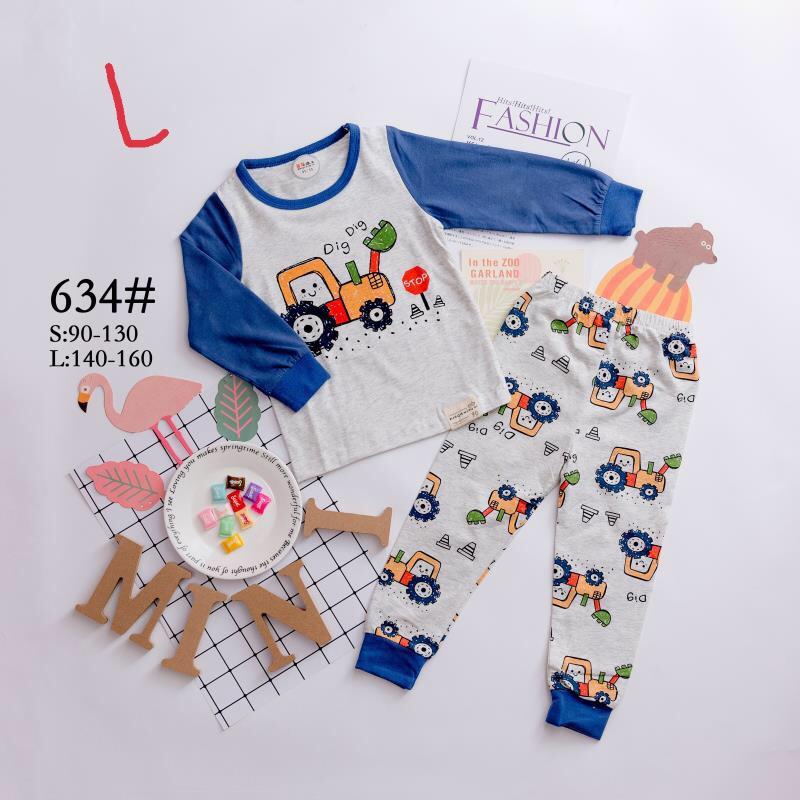 Bộ dài tay bé trai xuất Hàn 2-7 tuổi hãng Fanqi in hình ngộ nghĩnh. Độ bộ cotton cho bé hàng cao cấp dày dặn