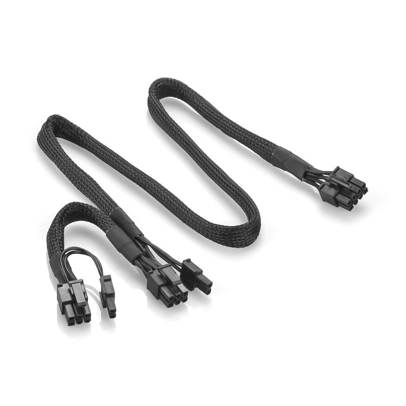 RGeek PCI-E 8Pin Sang Dual 8Pin Cáp Cấp Nguồn PCIe 8 Pin 1 Ra 2 Bộ Chia Cho Corsair RM1000 RM850 RM750 RM650 RM550 RM450