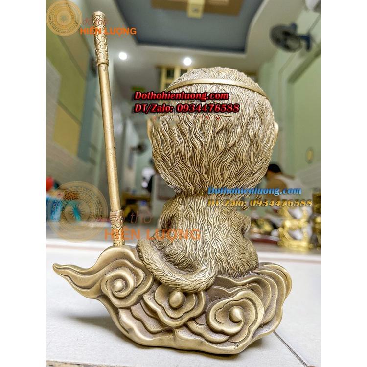 Tượng Tôn Ngộ Không - Tề Thiên Đại Thánh Ngồi Thiền Trên Mây Cao 19cm, Nặng 1,6kg Đẹp Tinh Xảo