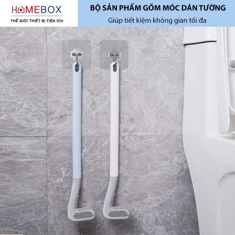 Chổi Cọ Nhà Vệ Sinh, Cây Cọ Toilet Bồn Cầu Bằng Silicon Mẫu Mới - Hàng Chính Hãng