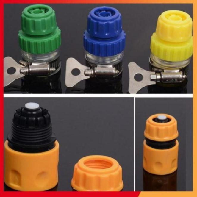 Bộ dây và vòi xịt rửa xe tưới cây tăng áp,vòi xịt rửa,vòi tưới cây 810-2498-1 (dây trắng- cút nối xanh)