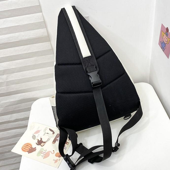 Túi đi học đeo chéo đựng laptop nhiều ngăn phong cách Hàn Quốc