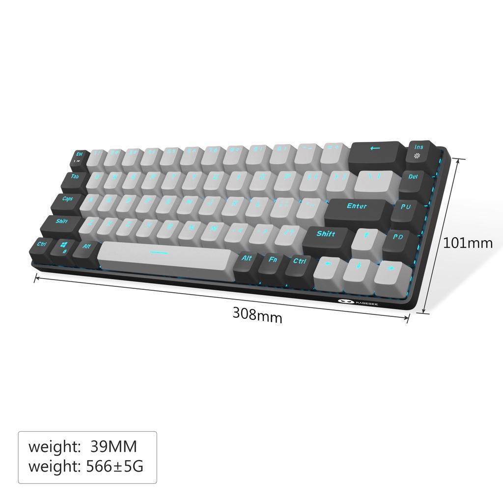 Bàn phím máy tính cơ MAGEGEE MK-Box 65% có dây 68 phím nhiều màu sắc tùy chọn tiện lợi