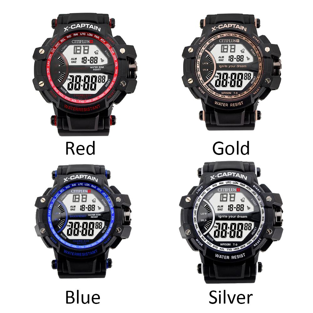 Đồng hồ đeo tay CITIPLUS T-9 Analog Digital Thể thao Đèn nền chống thấm nước