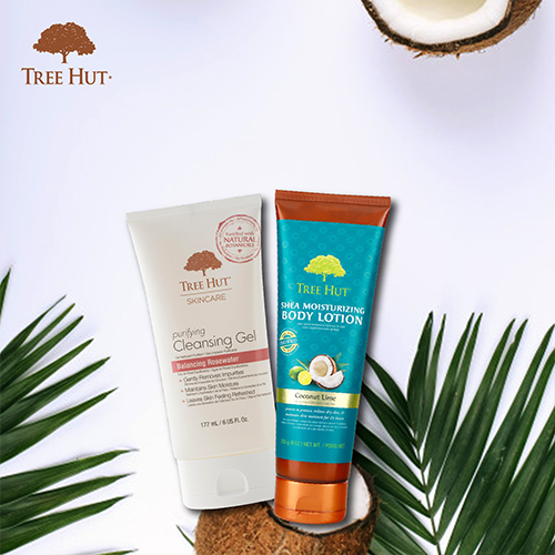 COMBO KEM DƯỠNG THỂ TREE HUT - GEL RỬA MẶT TREE HUT