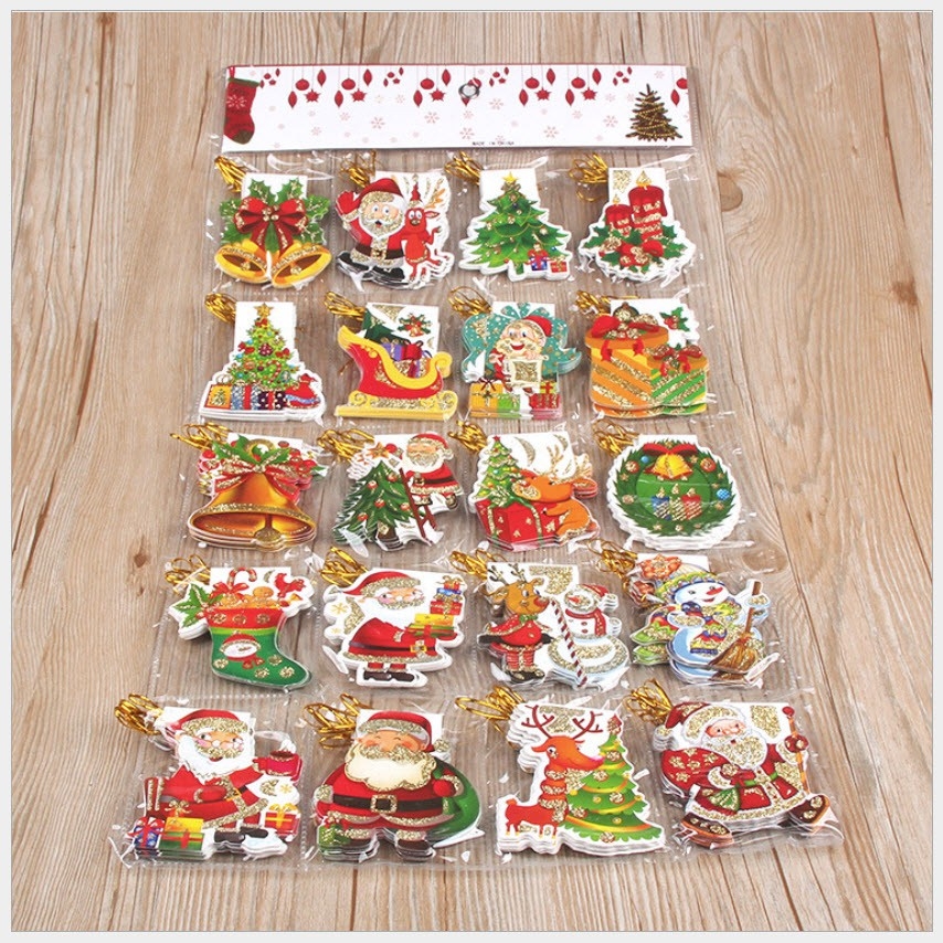 THIỆP NOEL- GIÁNG SINH nhỏ nhắn treo cây thông cực cute