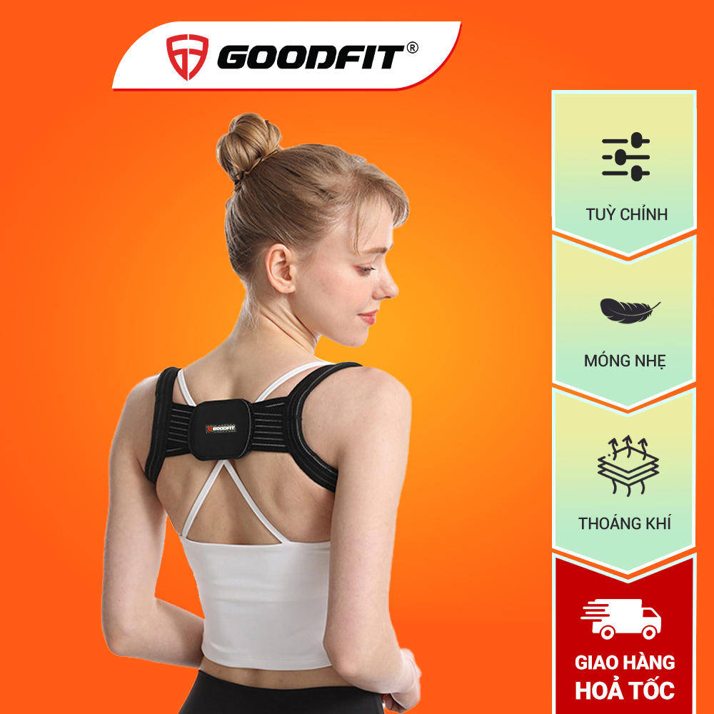 Đai chống gù lưng trẻ em, người lớn điều chỉnh tư thế GoodFit GF715P đai chống gù lưng cho bé