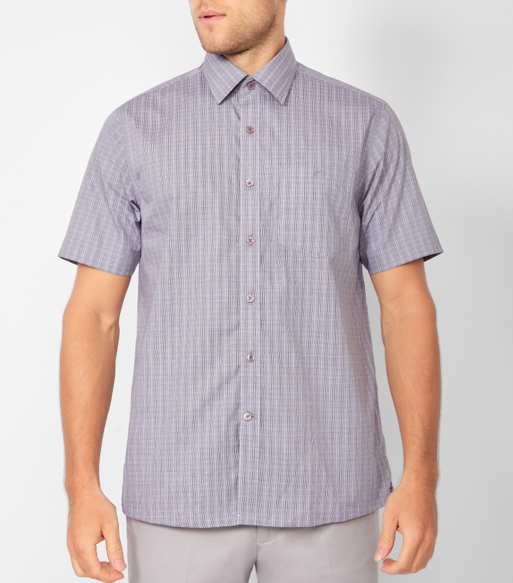 ÁO SƠ MI TAY NGẮN-V46-014615-PU1