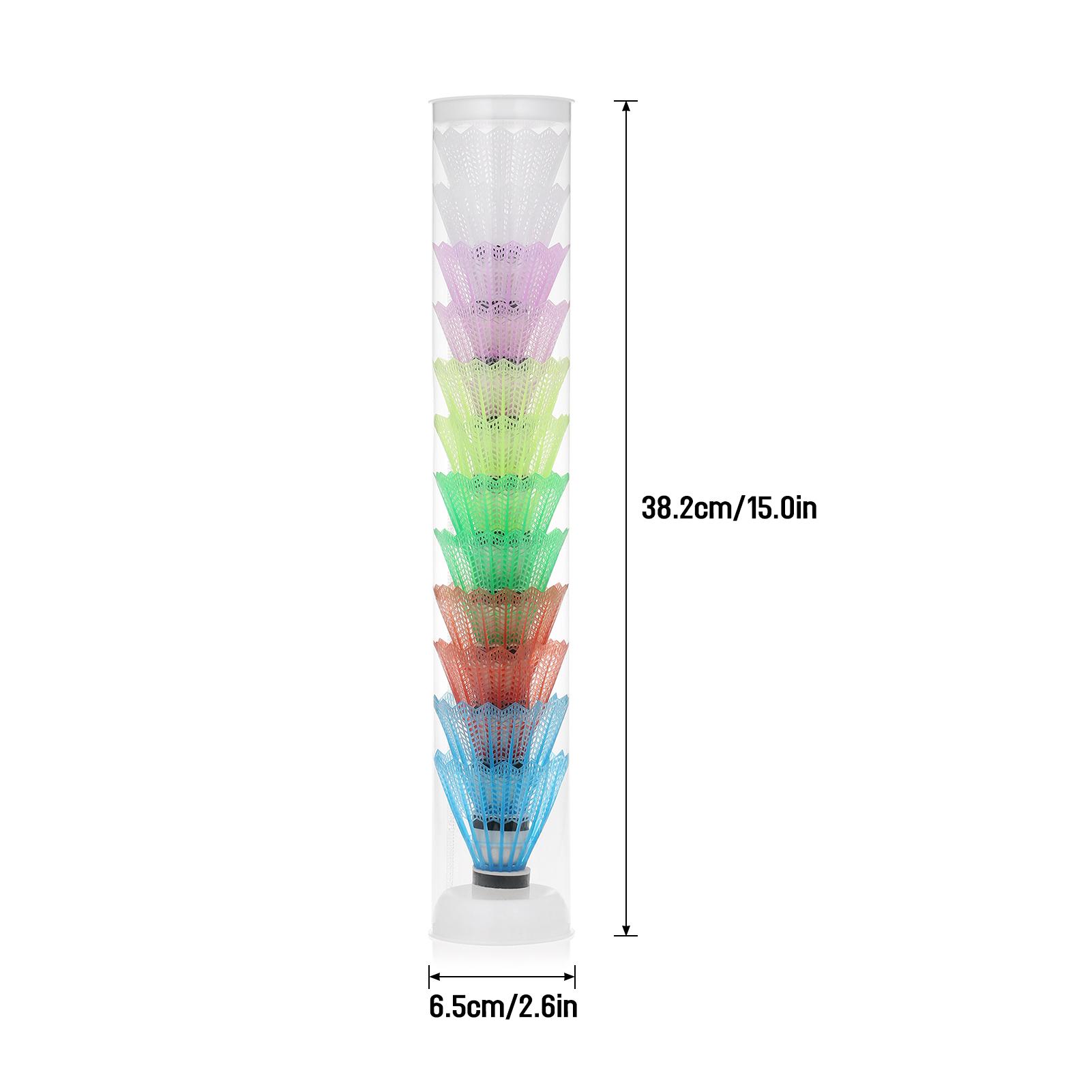 Set 12 Quả Cầu Lông Nhựa Bằng Sợi Nylon Chống Gió