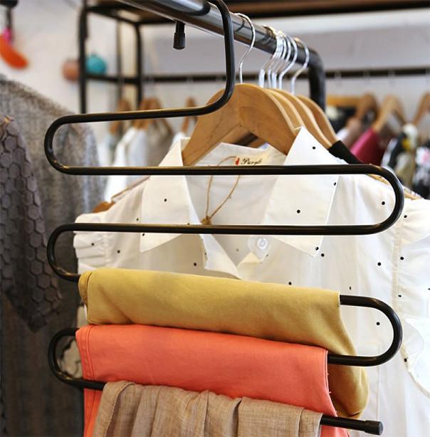 Combo 3 Móc Treo Quần Áo 5 Tầng Thông Minh - Loại Tốt