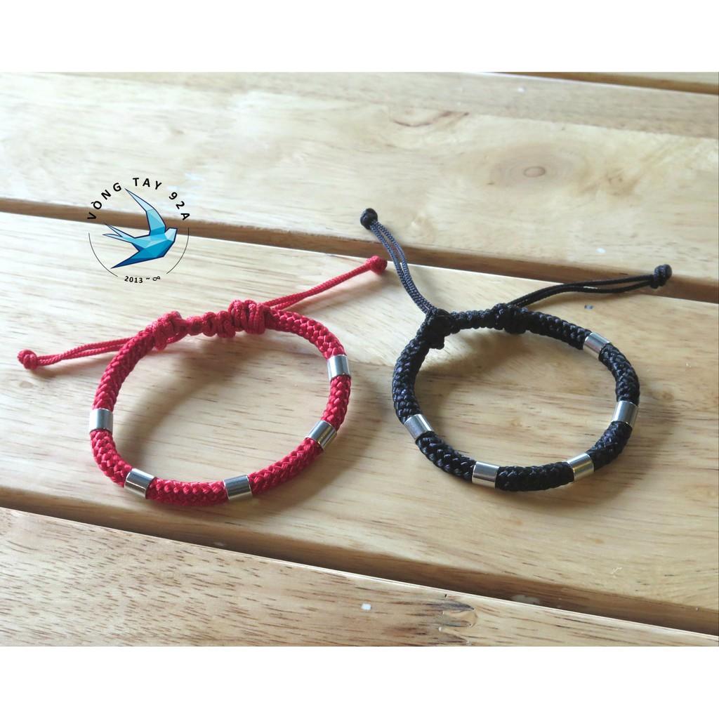 VÒNG TAY CẶP ĐÔI ĐEN INOX