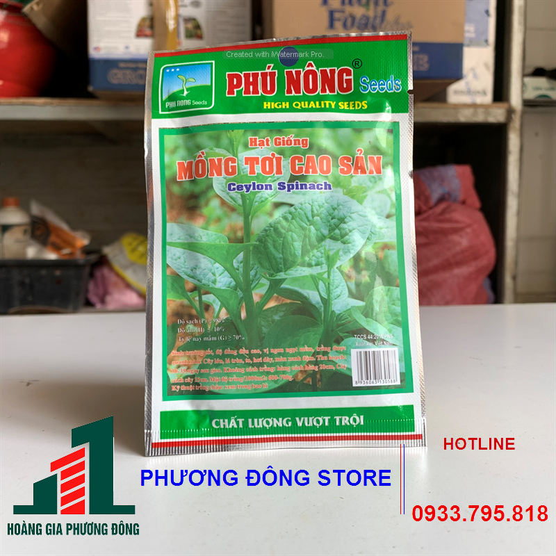 Combo 5-10 gói hạt giống rau mồng tơi dễ nảy mầm, lá to, tròn, dày