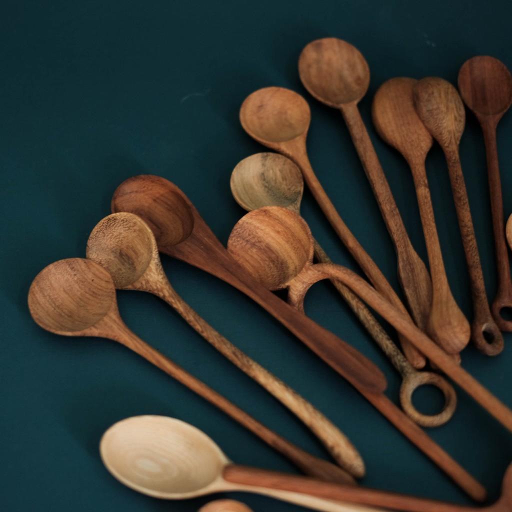 Muỗng gỗ handmade - Muỗng gỗ đỏ, gỗ tần bì - Wooden spoon