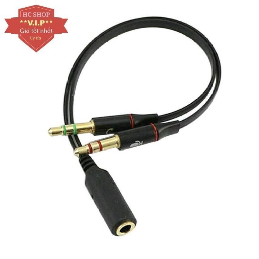 Cáp gộp âm thanh và Mic sang cổng 3.5 mạ vàng cao cấp