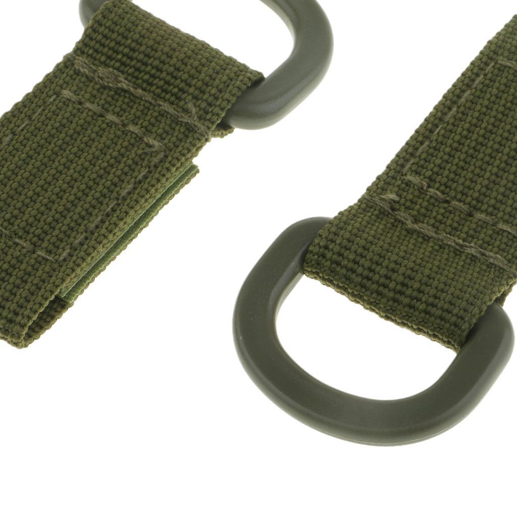 6pcs Nylon Molle Webbing Hanger Hook, Carabiner Water Bottle Buckle Holder for Outdoor Hiking Camping Traveling