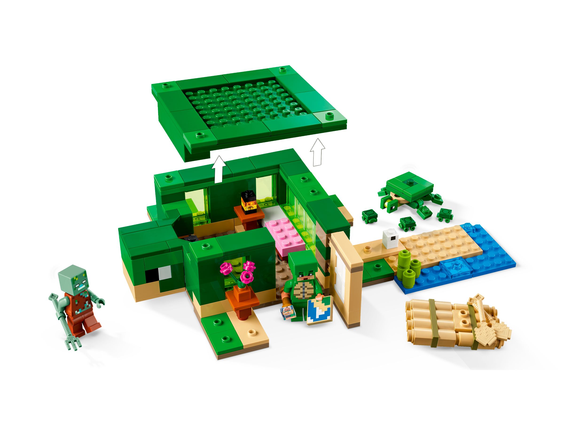 Đồ Chơi Lắp Ráp Ngôi Nhà Rùa Biển - The Turtle Beach House - Lego Minecraft 21254 (234 Mảnh Ghép)