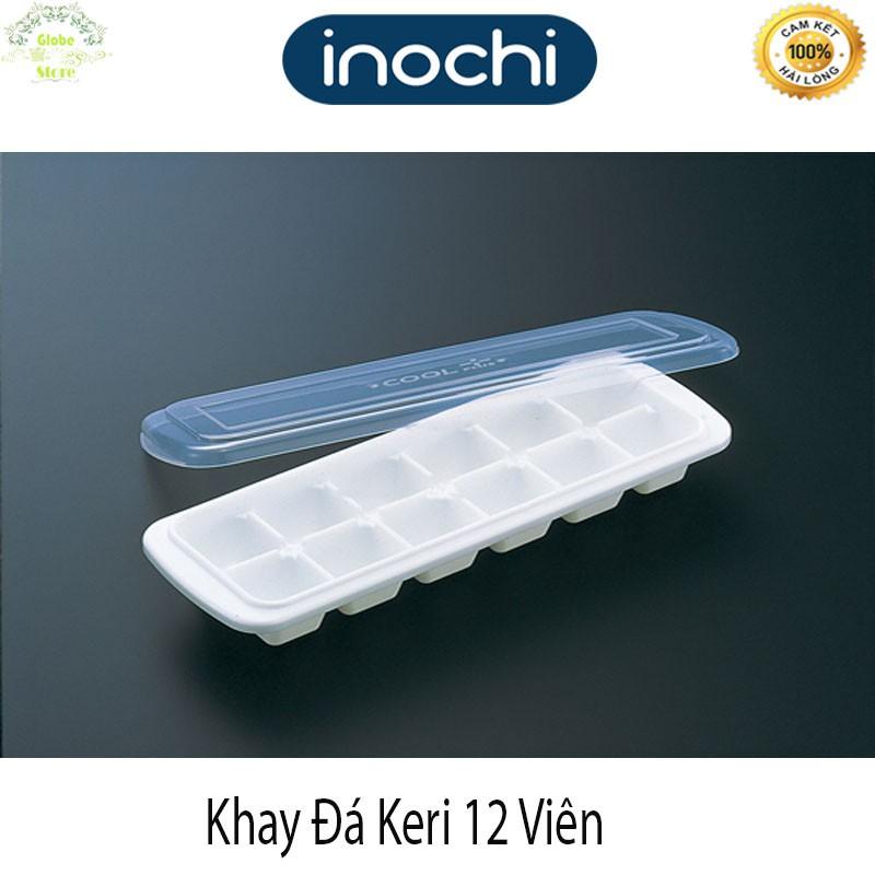 Khay Đá, Khay Làm Thạch Vuông Kari 12 Viên Có Nắp INOCHI