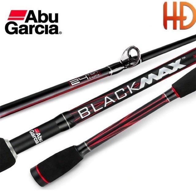 Bộ cần câu máy ngang cần dài 2m4 abu black max + máy ngang CD 201 cần ABu Garcia black max cần cực khoẻ y hình