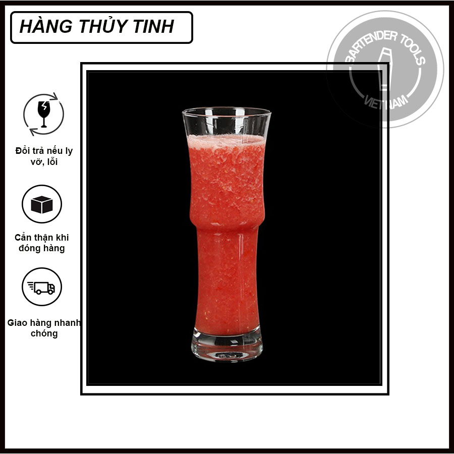 Highball cocktail glass -Ly thủy tinh highball thân đốt