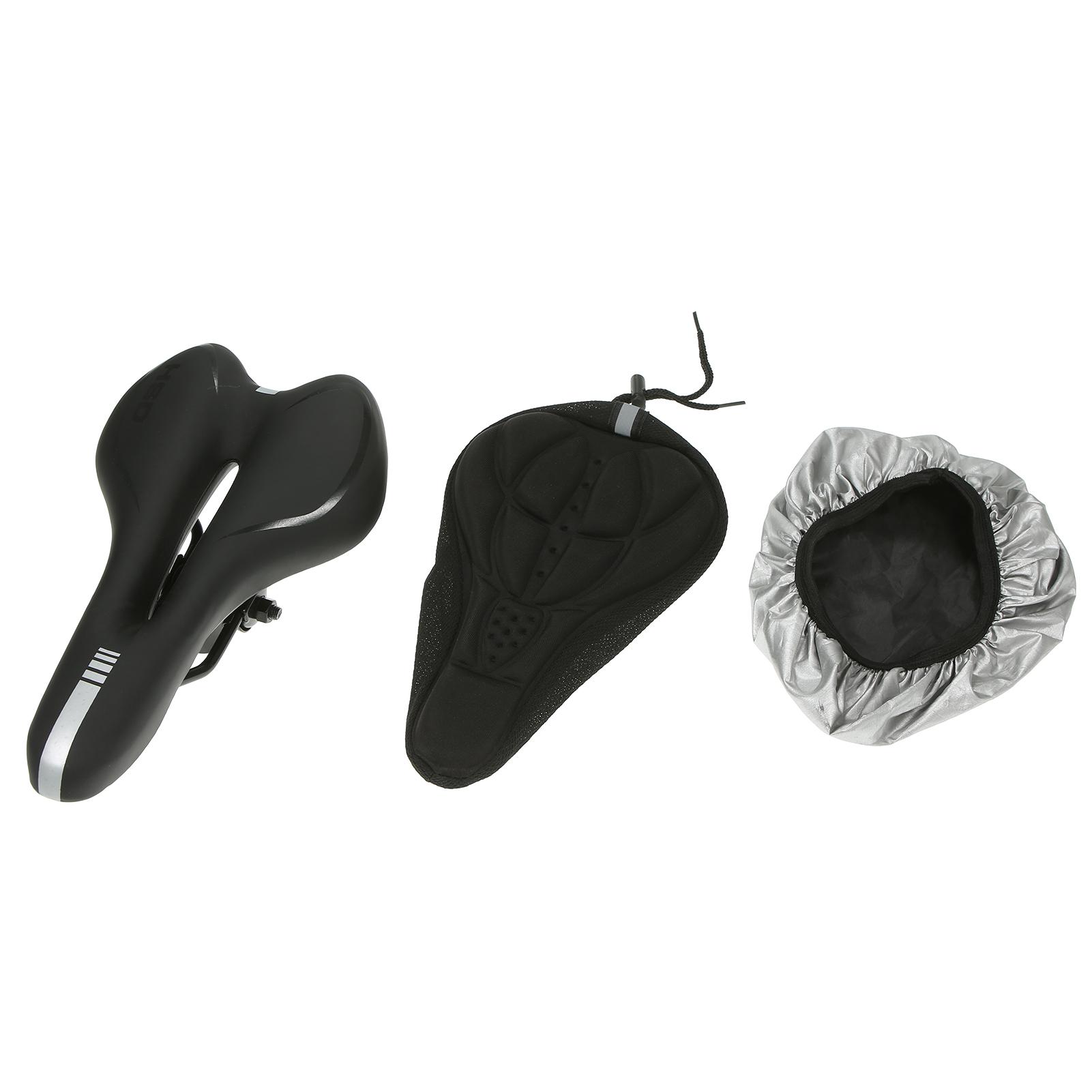 Set bọc yên xe đạp đệm silicone mềm mại chống trượt thoải mái thoáng khí không thấm nước