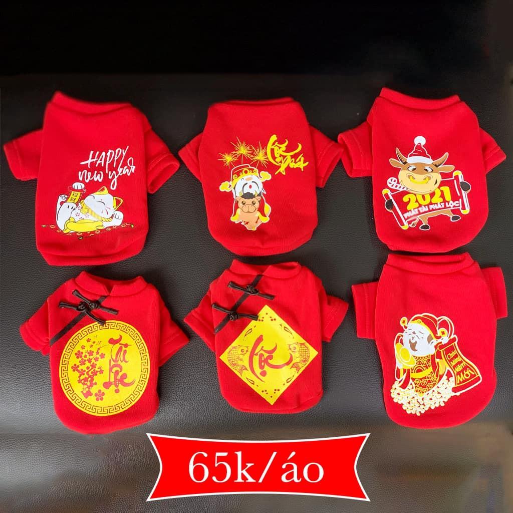 Quần áo Tết xinh xắn cho chó mèo