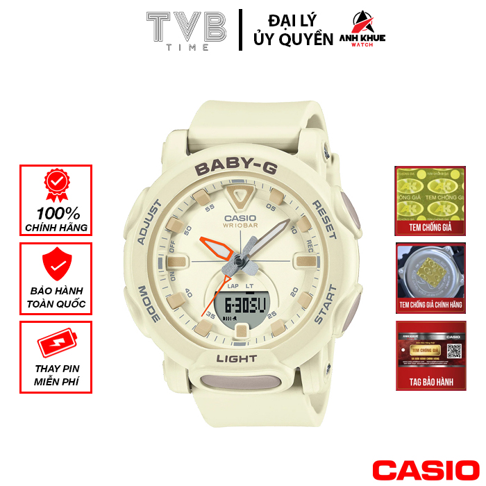 Đồng hồ nữ dây nhựa Casio Baby-G chính hãng Anh Khuê BGA-310-7ADR (41mm)