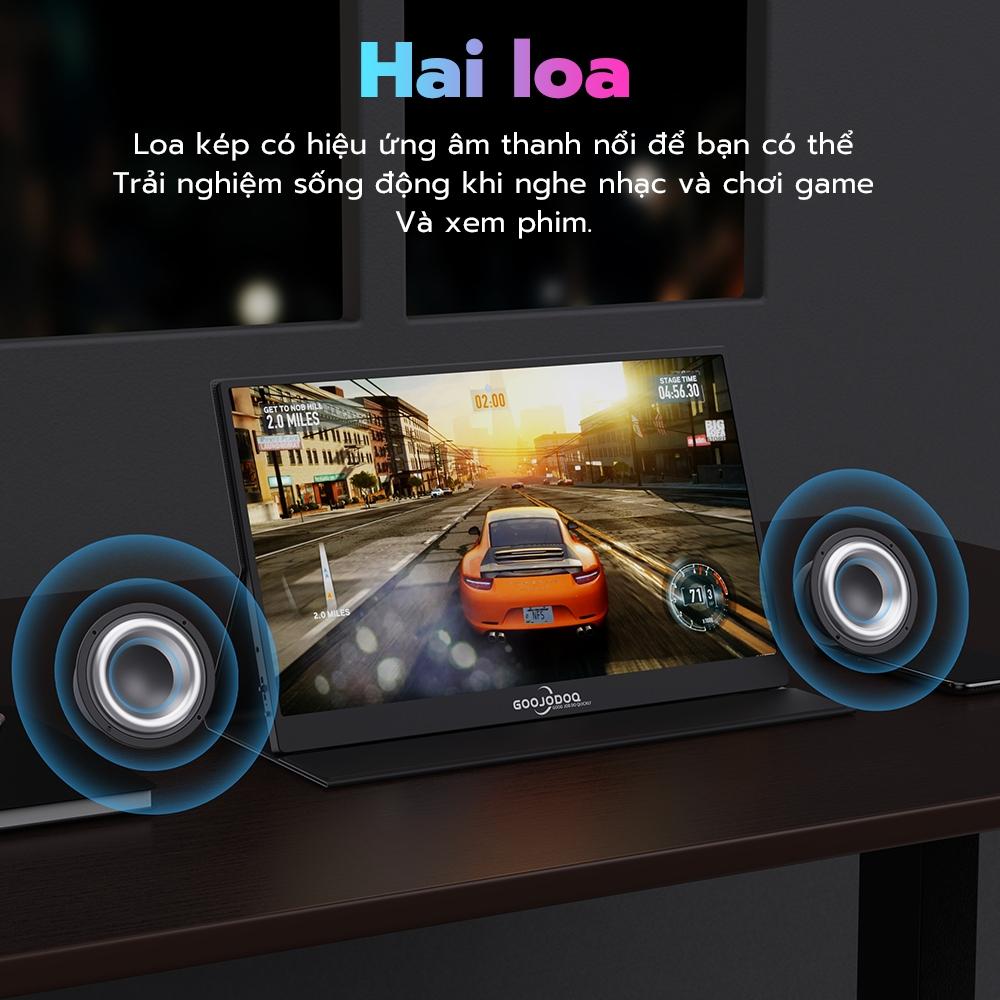 [HÀNG CHÍNH HÃNG GOOJODOQ] Màn Hình Di Động GOOJODOQ Dành Cho Laptop Đế Kéo Dài Loa Ps4  Điện Thoại PC Android Switch Macbook HDMI Bảo hành chính hãng