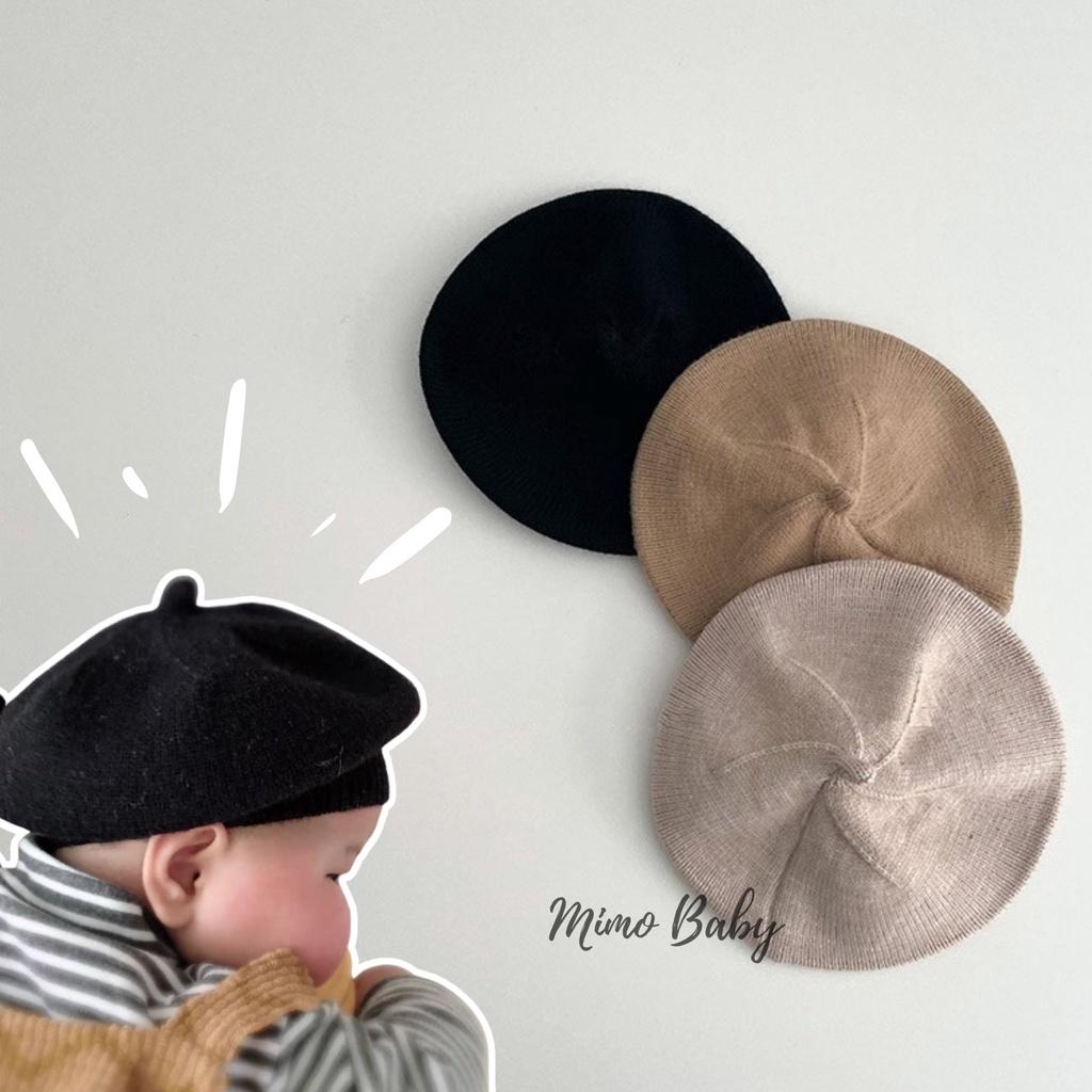 Mũ nồi len basic Style hàn quốc đáng yêu cho bé Mimo baby MN79