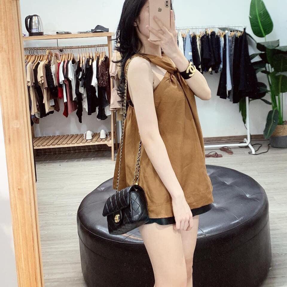 Áo yếm đũi cổ chéo