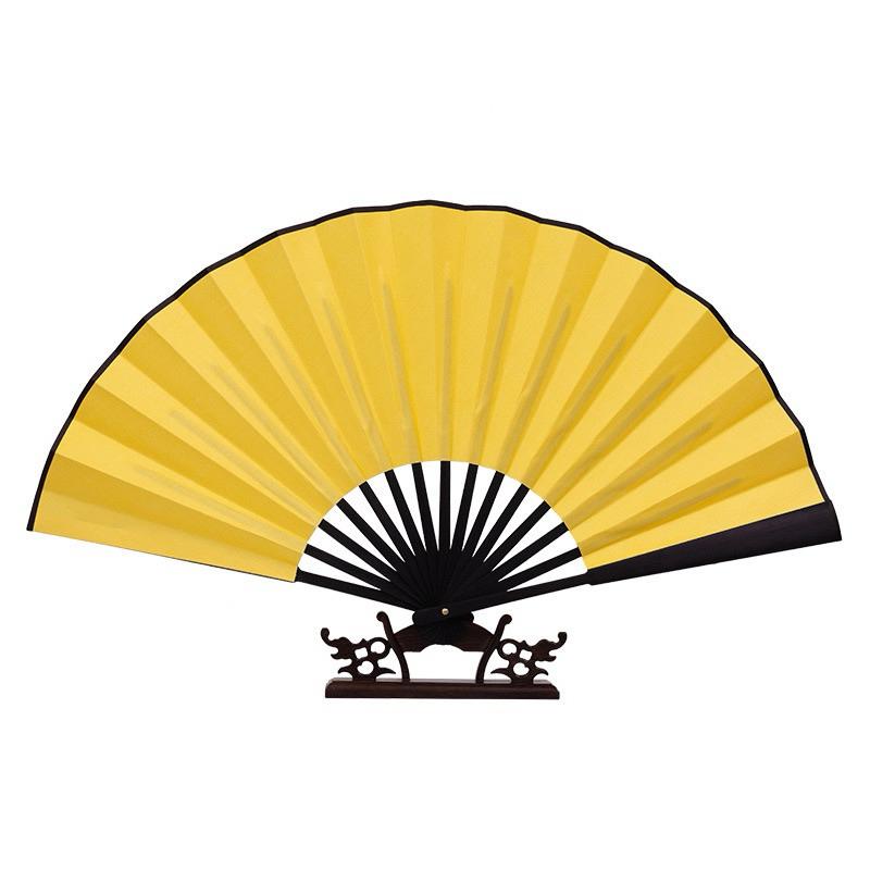 Quạt vải trơn viết thư pháp vẽ tranh sơn thuỷ, hoa cảnh - Trắng