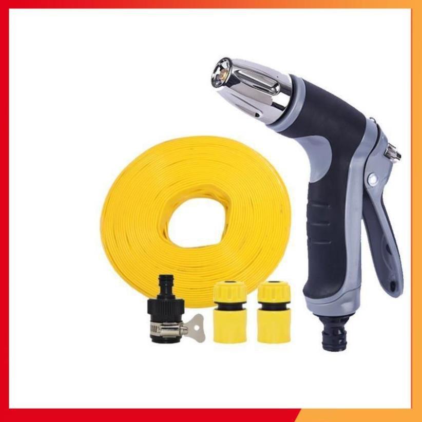 Bộ dây và vòi xịt rửa xe tưới cây tăng áp 7-10m 206817