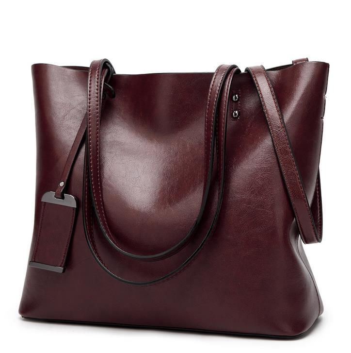Tẩy lông Da xô túi Đơn Giản Đôi dây đeo túi xách shoulder bags Đối Với Phụ Nữ 2018 Tất Cả-Mục Đích Mua Sắm tote sac bolsa feminina