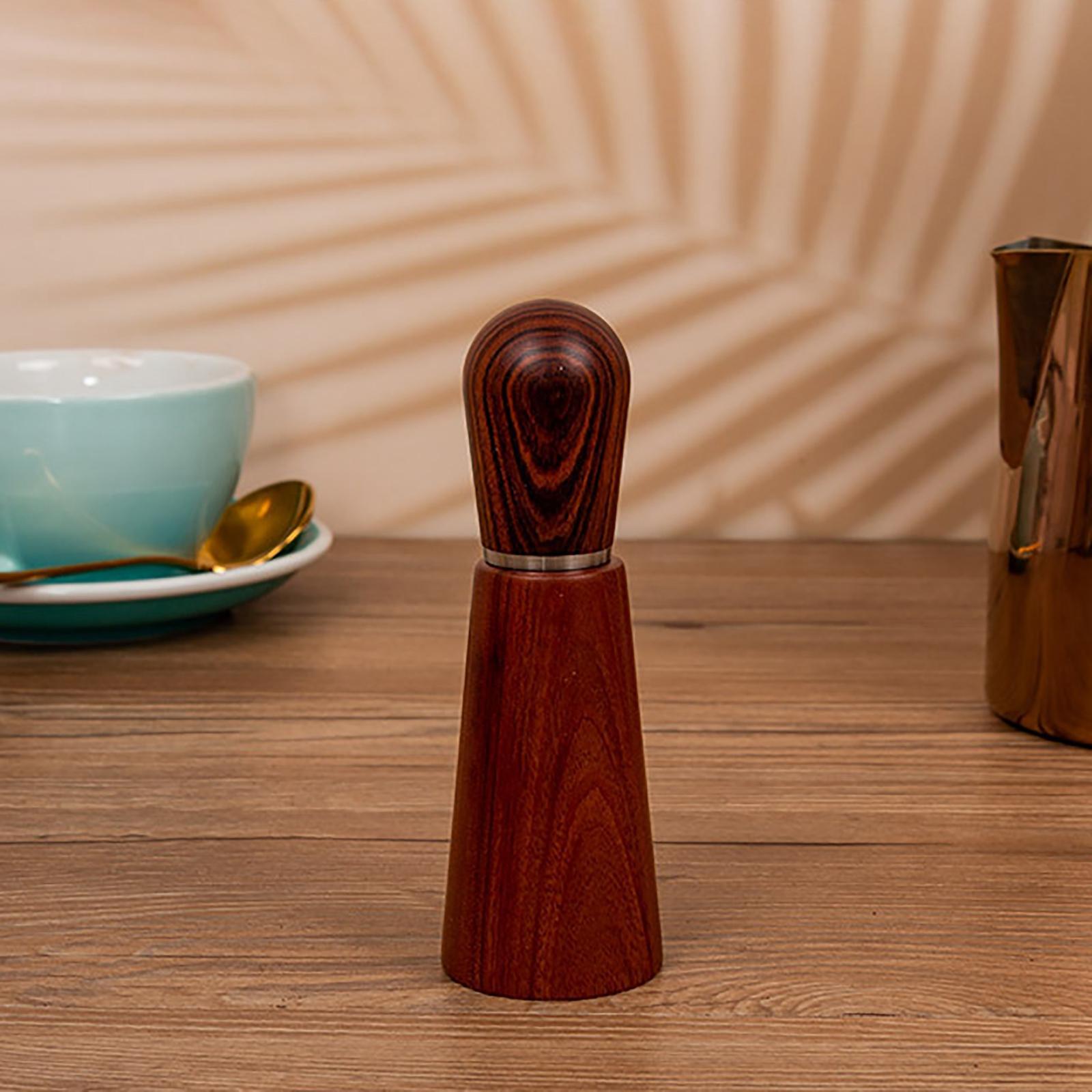 Coffee Stirrer, Coffee Stirring Needle Tool, Espresso Distribution, Natural Wood Handle and Stand, Professional Barista Hand Distribution Tool