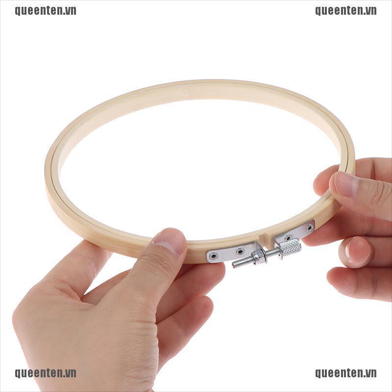 15-40CM Bamboo Frame Embroidery Hoop Ring DIY Cross Stitch Hand Household Sewing QUVN