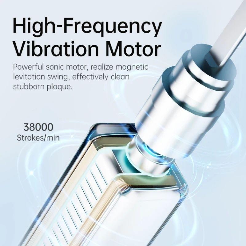 Bàn chải điện TEKKIN TI-863 5 chế độ tặng hộp đựng cá tính đánh cực mạnh  - hàng chính hãng