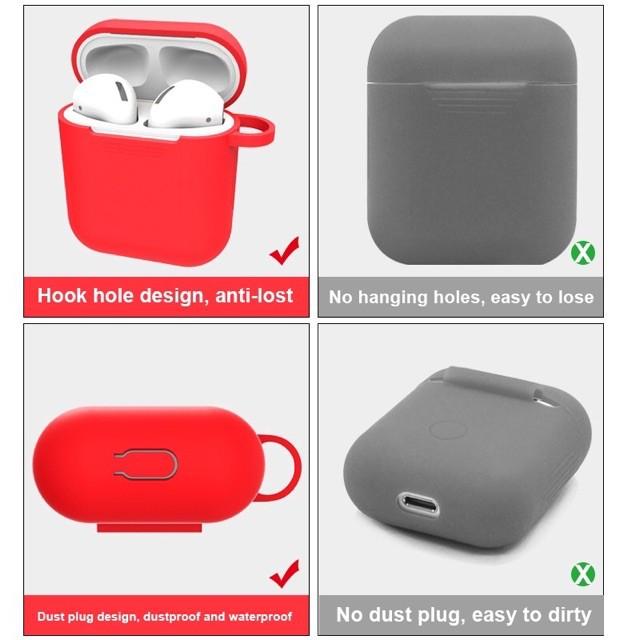 Túi đựng tai nghe airpods silicon nhiều màu