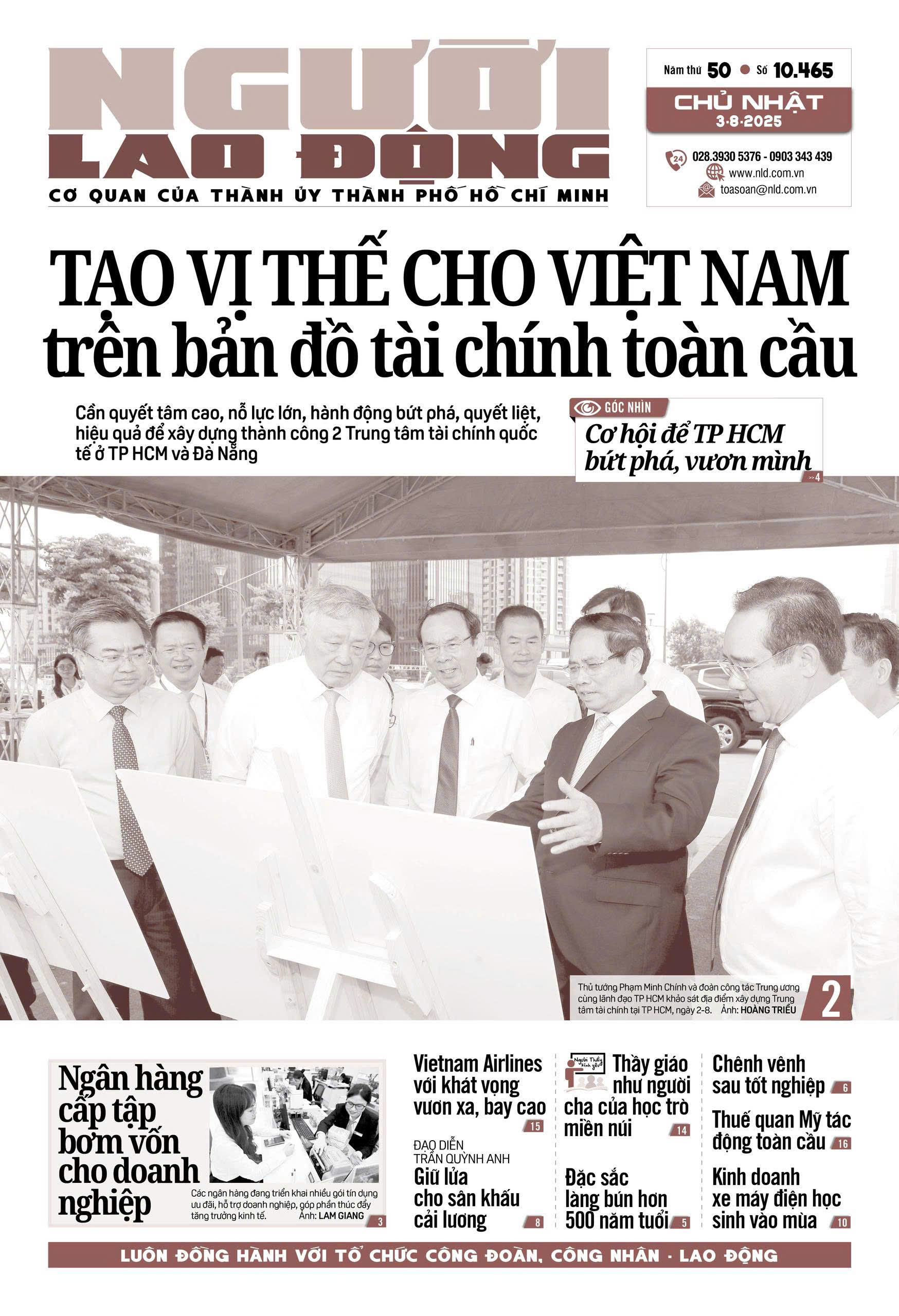Nhật báo Người Lao Động từ ngày 29-07-2025 đến 03-08-2025