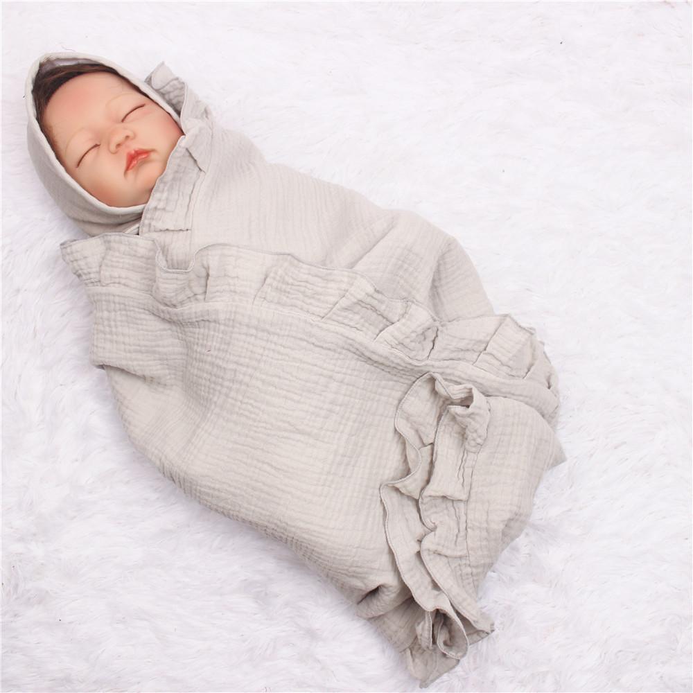 Sơ Sinh Trẻ Em Chăn Muslin Cotton Khăn Vải Đầm Bé Đạo Cụ Chụp Ảnh Chăn Trang Trí Phòng