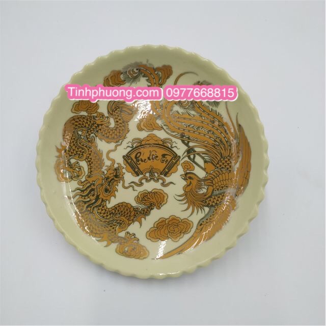 ĐĨA TRẦU CAU THỜ BẰNG SỨ KH18139